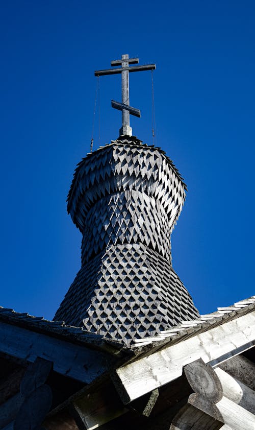 Foto profissional grátis de capela, cruz, exterior do edifício