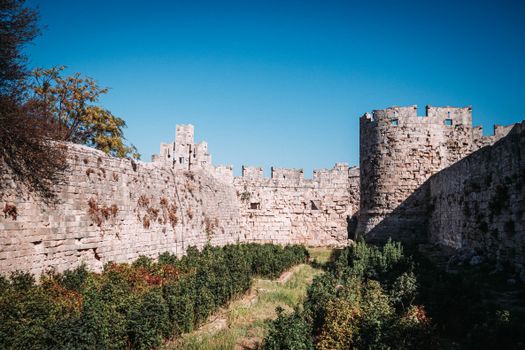 Knights' old town at dawn — Rhodes