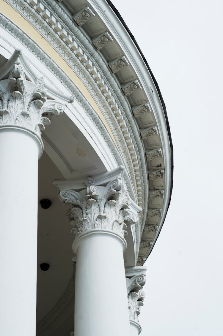 Columns Of Neo-Classical Building