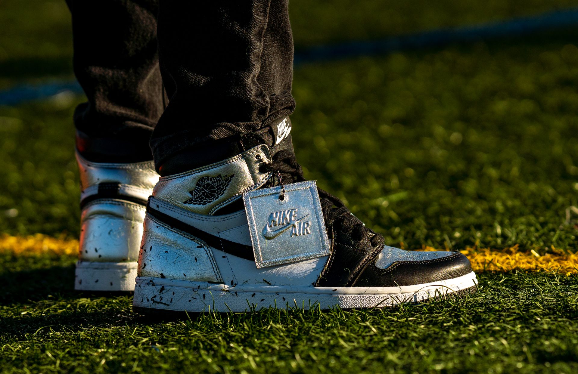 Person Wearing Nike Air Shoes