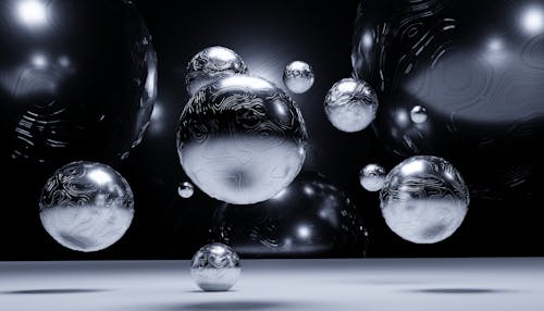 3D Visualization of Textured Silver Balls