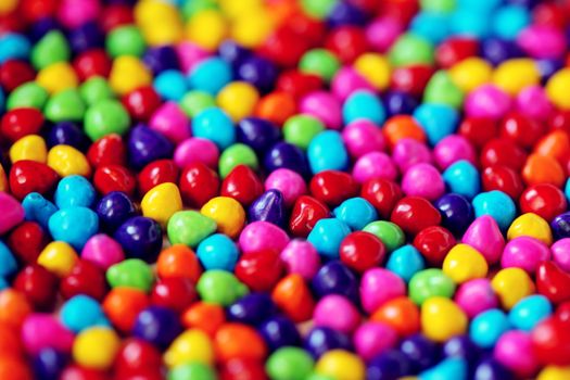 A vivid close-up of colorful candy sweets offering a delightful visual treat.