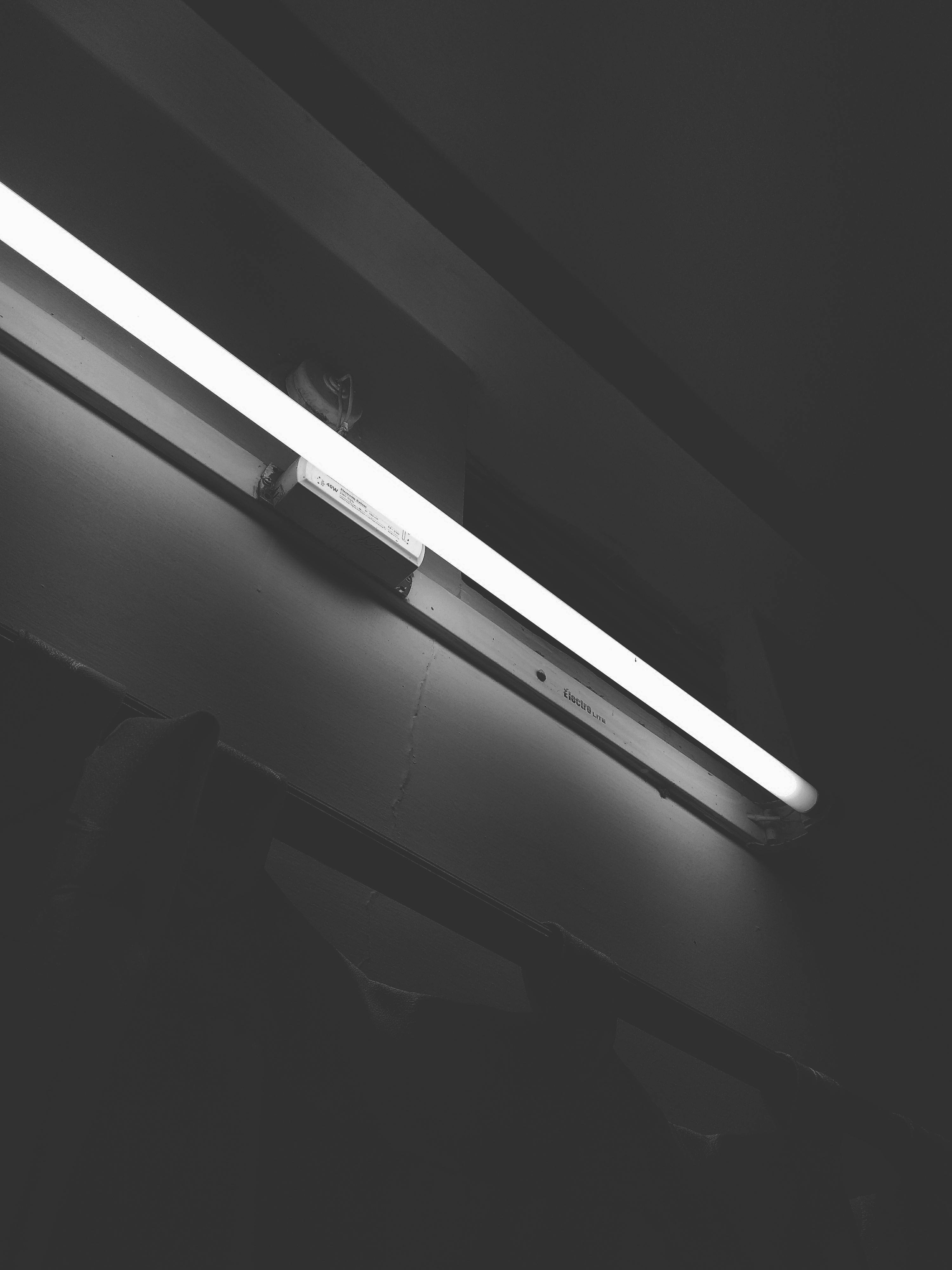 Turned on Fluorescent Tube · Free Stock Photo