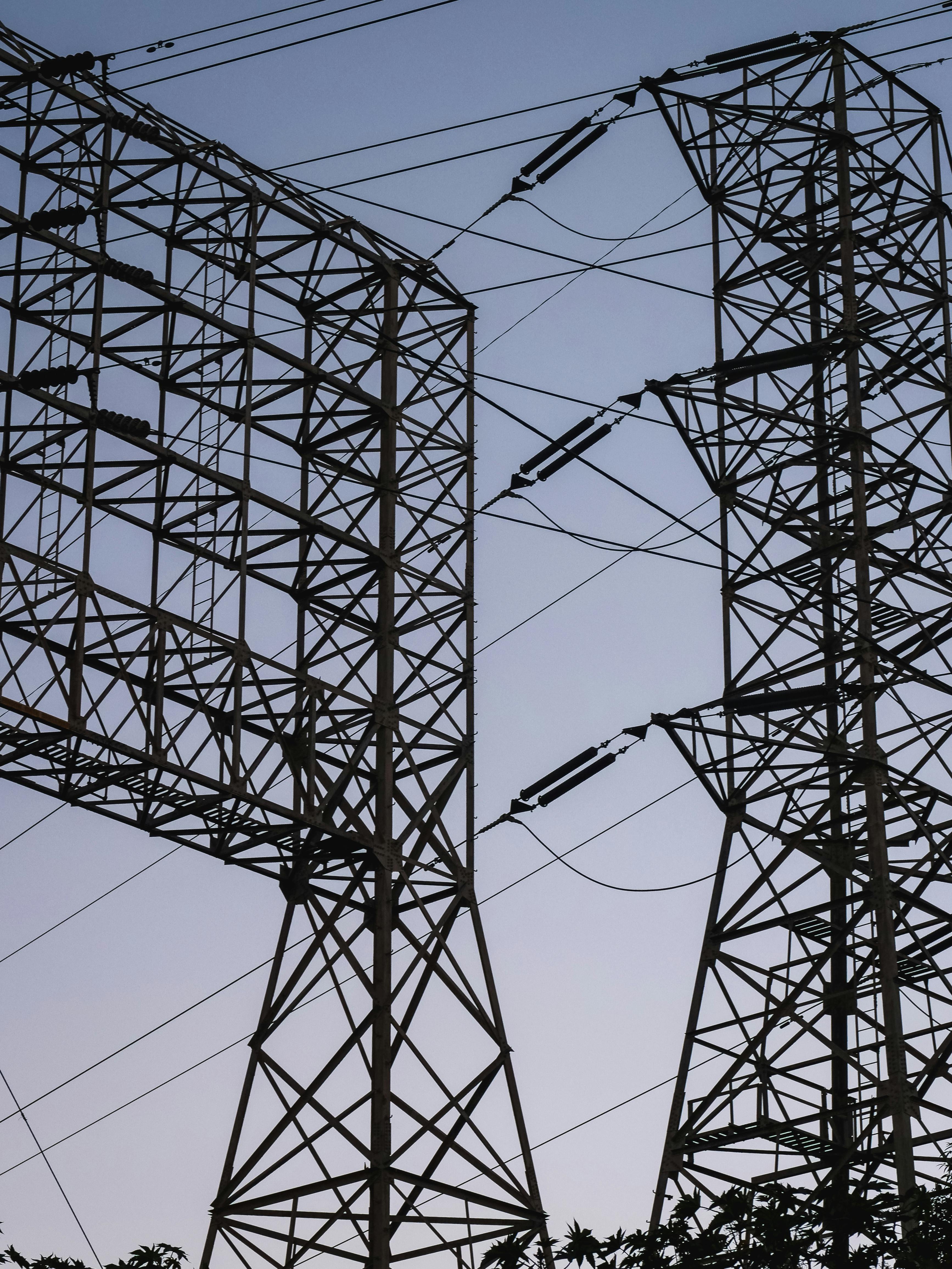 Low Angle Shot of Transmission Towers · Free Stock Photo