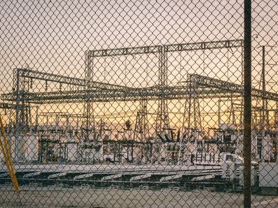 Electrical substation at dusk — photo by Kindel Media on Pexels