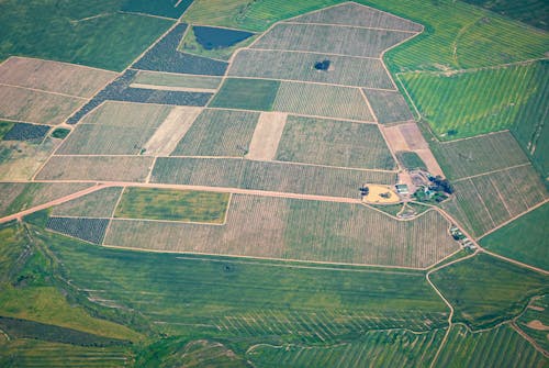 Безкоштовне стокове фото на тему «Аерофотозйомка, знімок із дрона, полях ферм»
