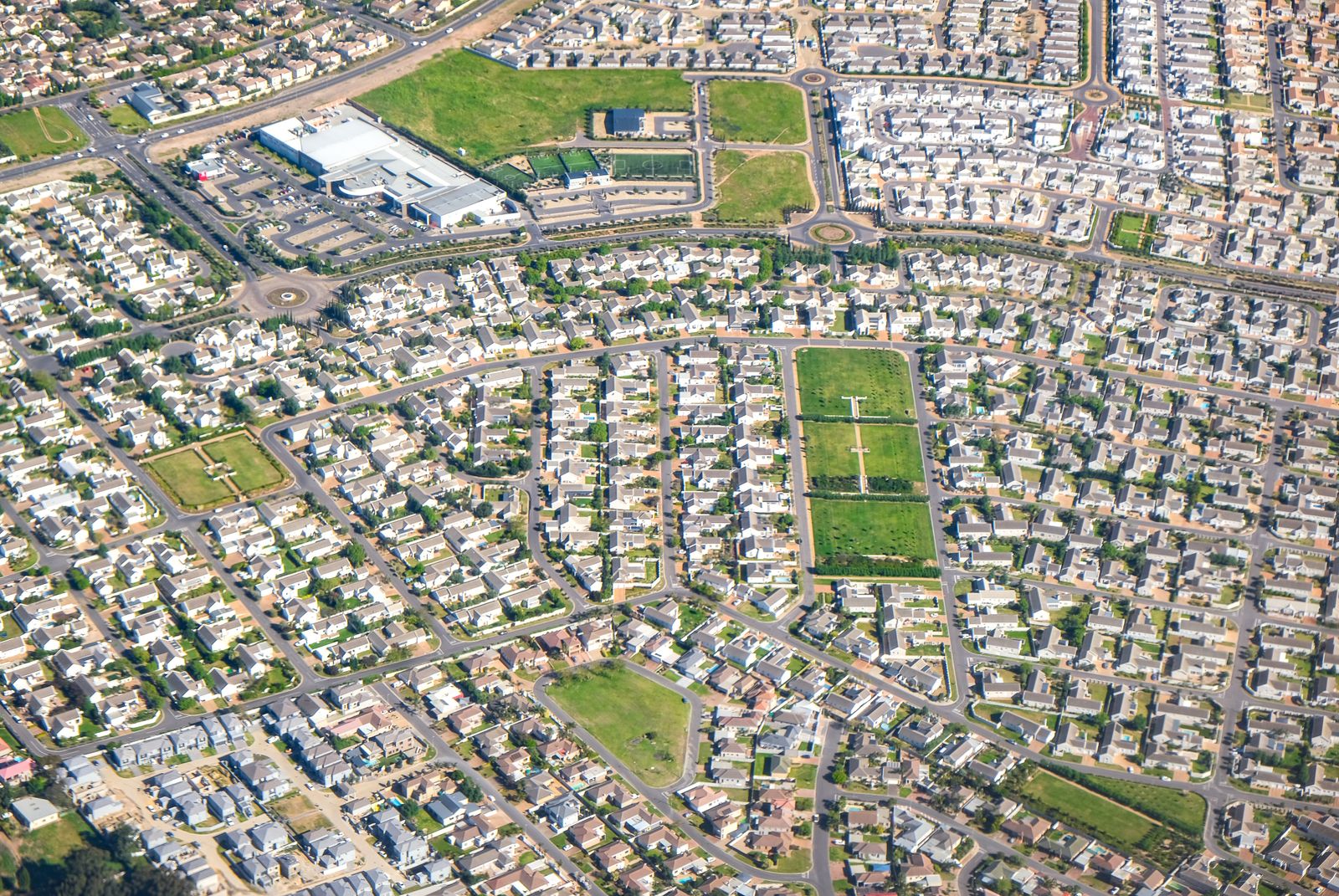 Vecindario suburbano en expansión
