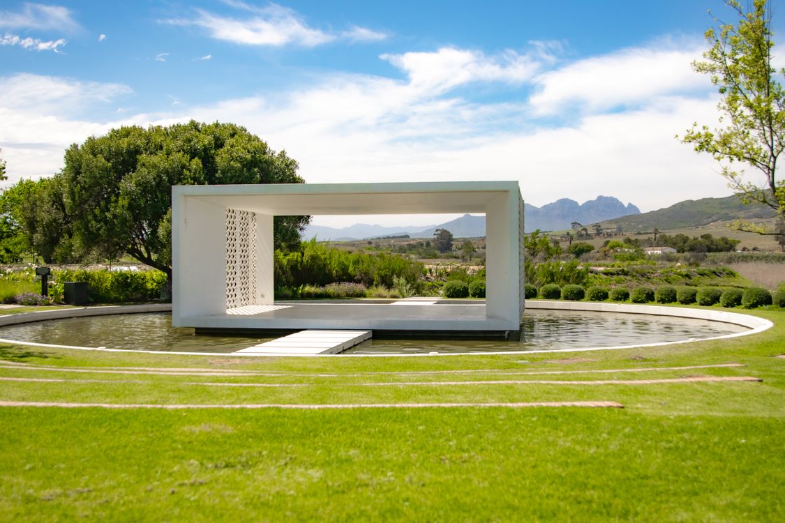 Rectangle Concrete Structure on a Pond · Free Stock Photo