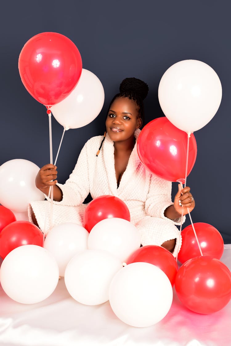 Woman With Balloons