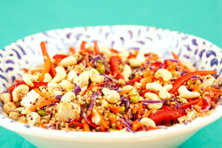 Quinoa Salad On A Bowl