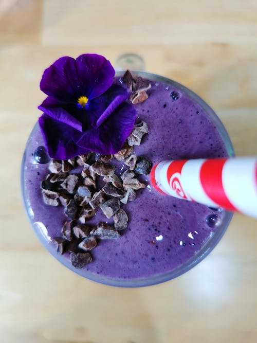 Purple Drink in a Drinking Glass