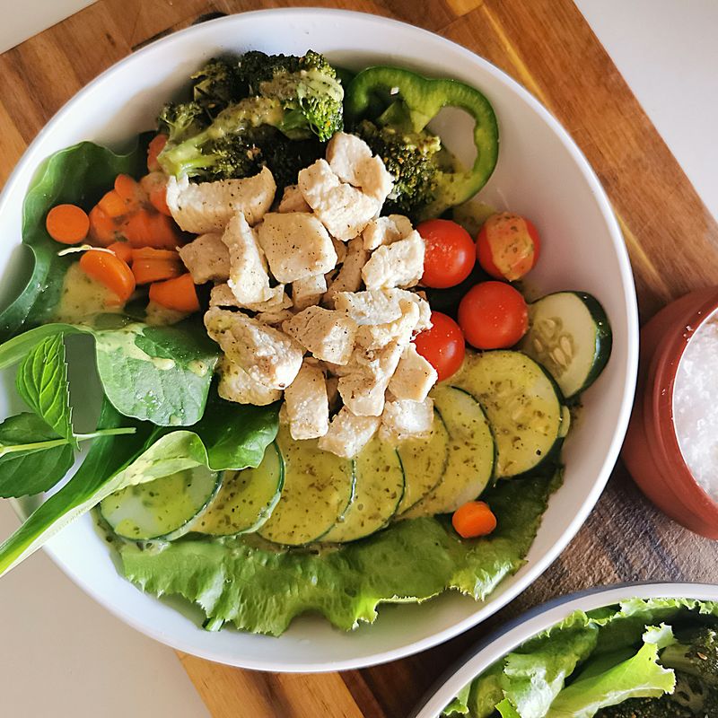 Greek Salad Gyro Bowls with Pan-Seared Chicken