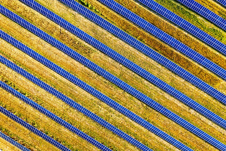 Directly Above Solar Farm