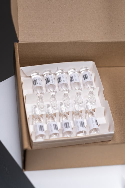 Box with Vaccine Vials