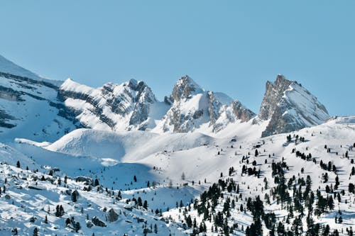 Mountains Covered with Snow