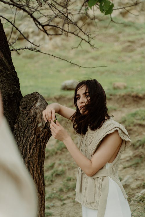 Foto profissional grátis de apoiando, com muito vento, mulher