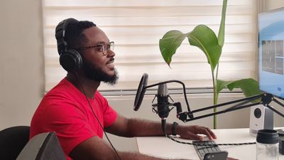 Close-up of a host speaking — Emmanuel Jason Eliphalet on Pexels