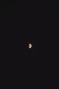 Moon on Black Sky
