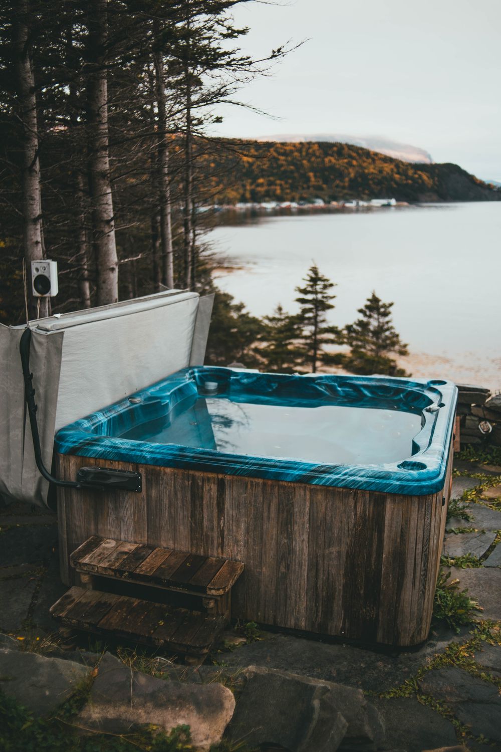 Private hot tub