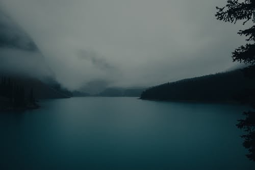 Gray Clouds above Moraine Lake