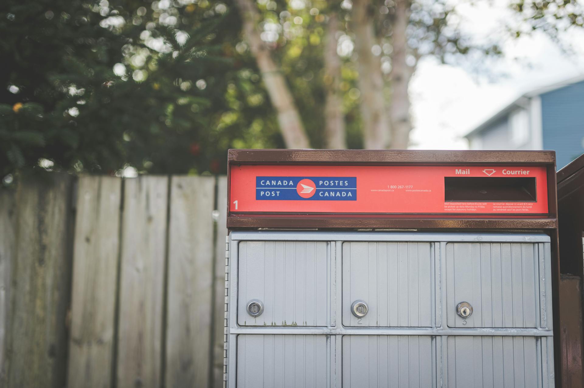 Red and Gray Mailbox