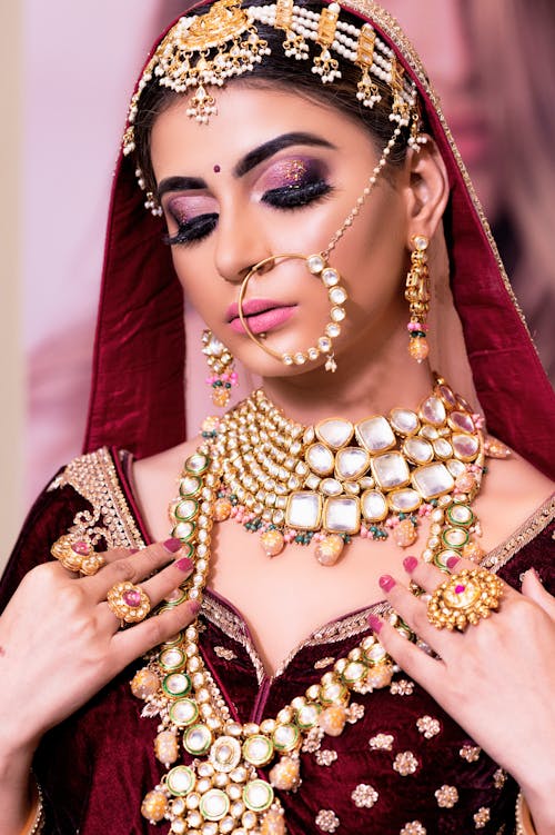 Free Pretty Woman Wearing Jewelry Stock Photo