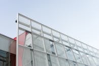 Aluminum and Glass Facade System of Building
