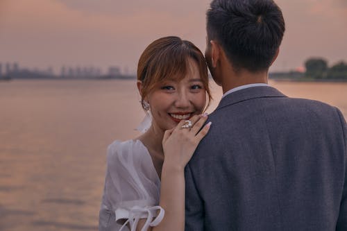 A Woman Smiling at the Camera