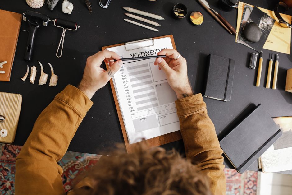 clean desk planning scene everyday scene lifestyle photo 2