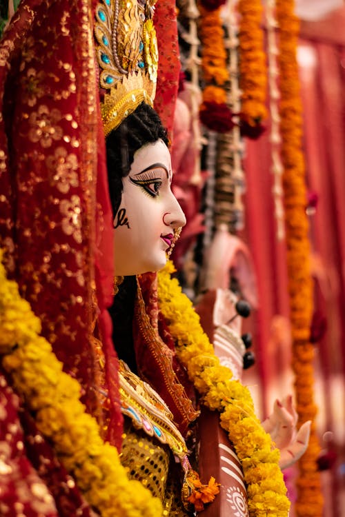 Free Close-up Photo of a Hindu God  Stock Photo