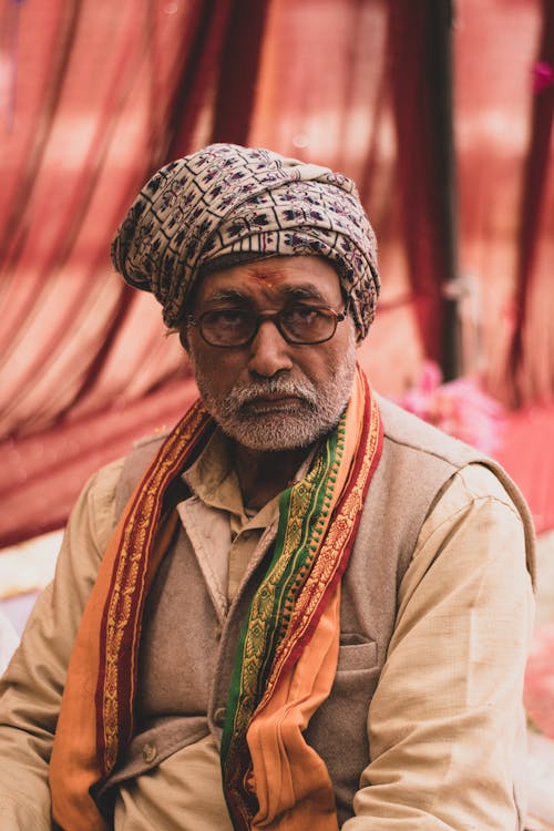 คลังภาพถ่ายฟรี ของ คน, ชายชาวอินเดีย, ผ้าโพกหัว