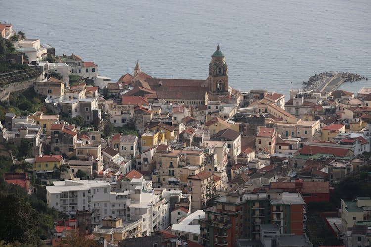 A Congested City Near The Ocean