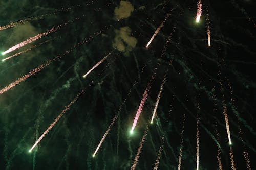 Fireworks in Sky at Night