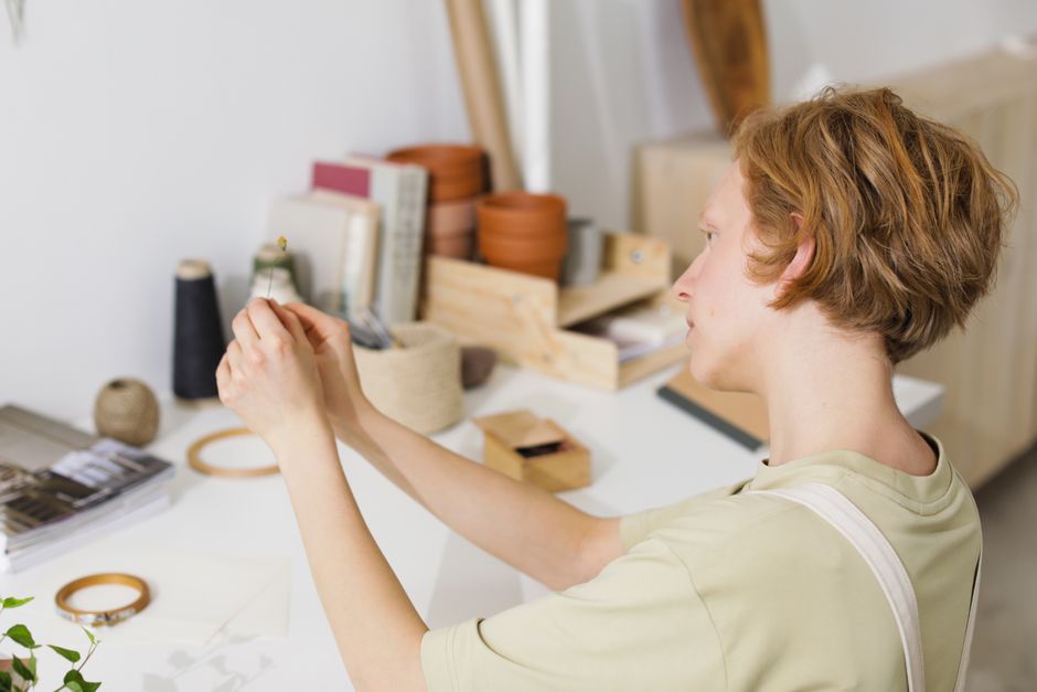 small craft project setup lifestyle photo 1