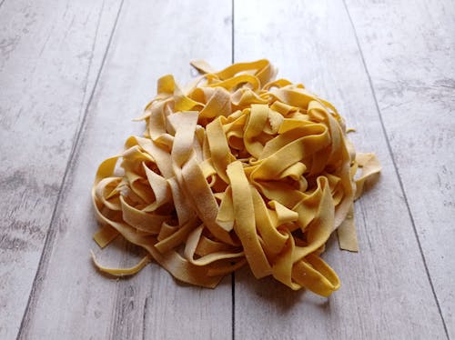 Pasta on Wooden Surface