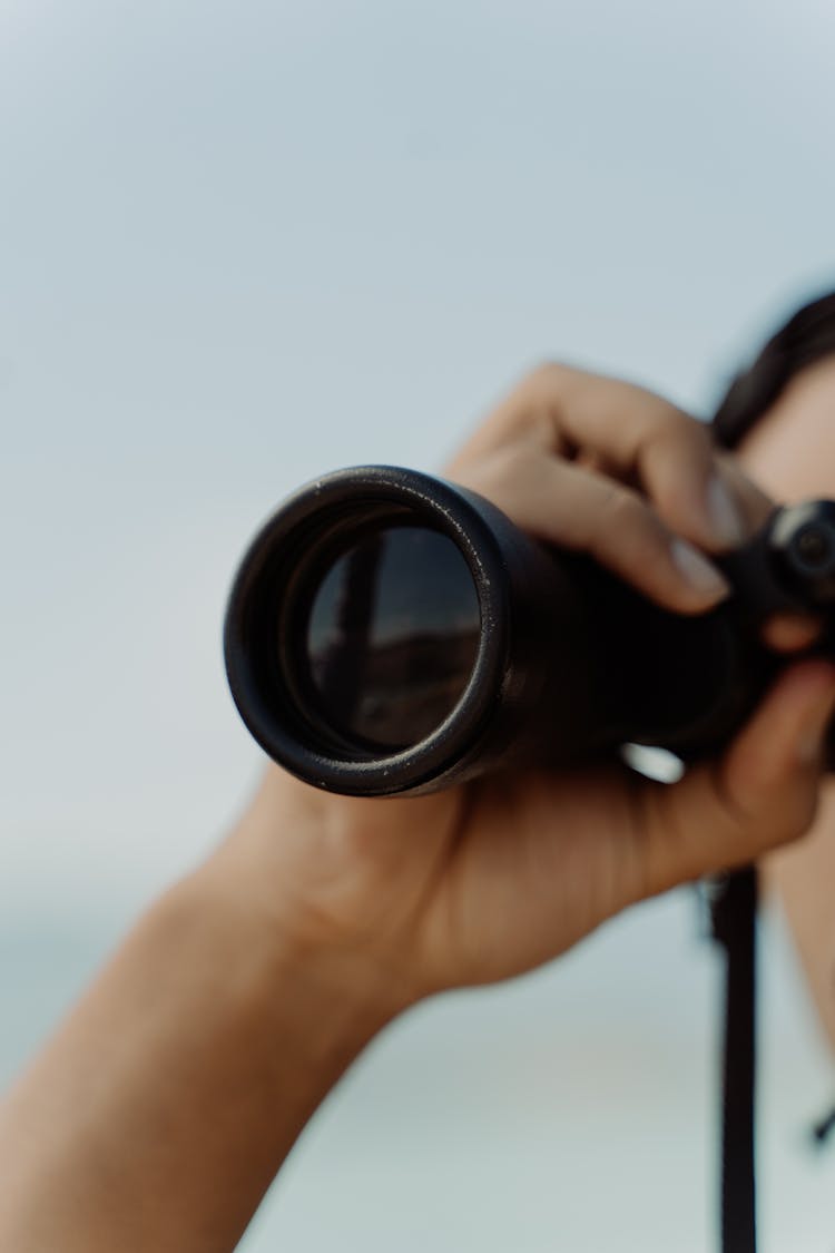 Person Using Binoculars