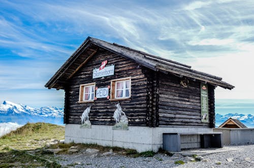 Wooden House under Blue Sky 