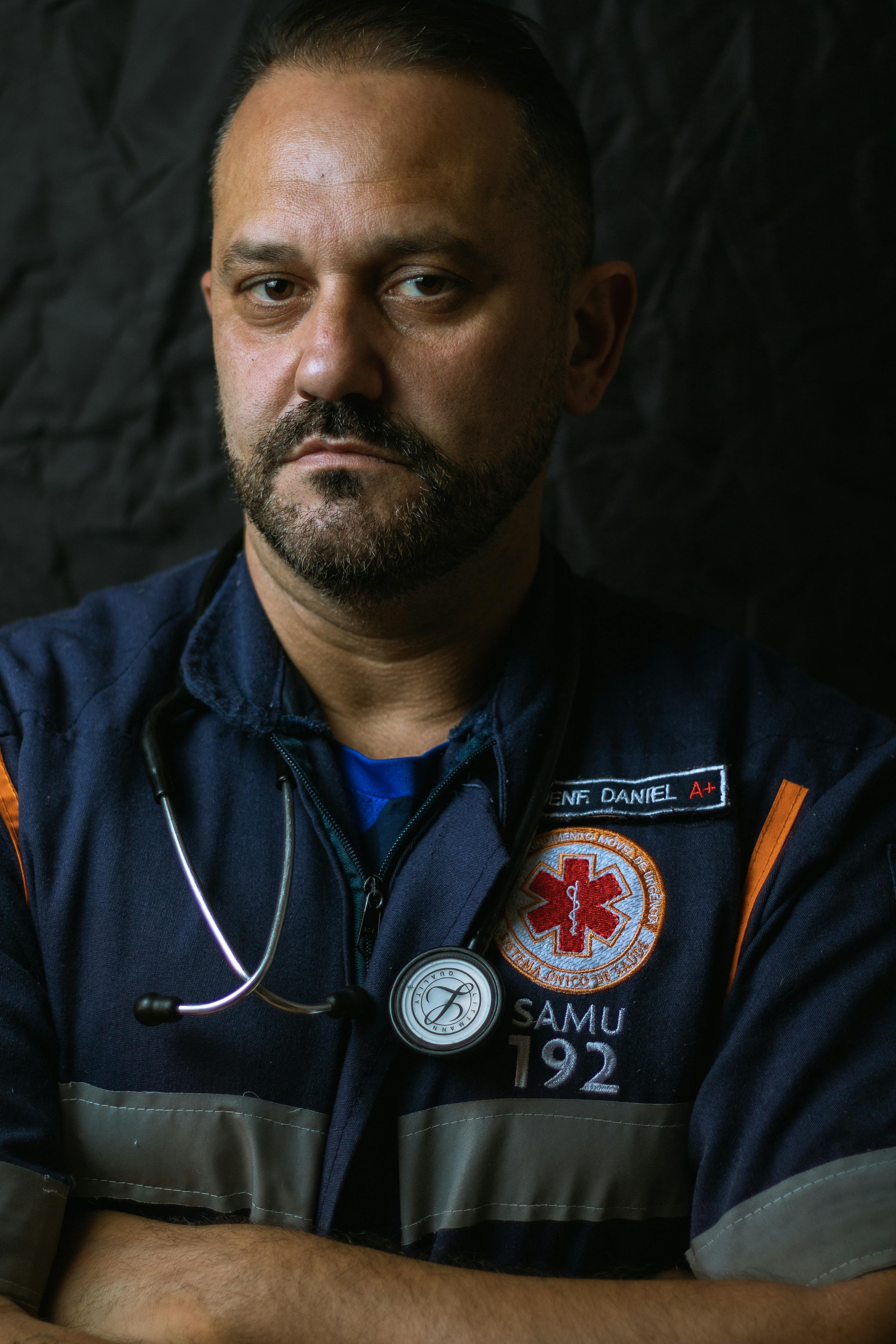 Closeup Photo of a First Responder · Free Stock Photo