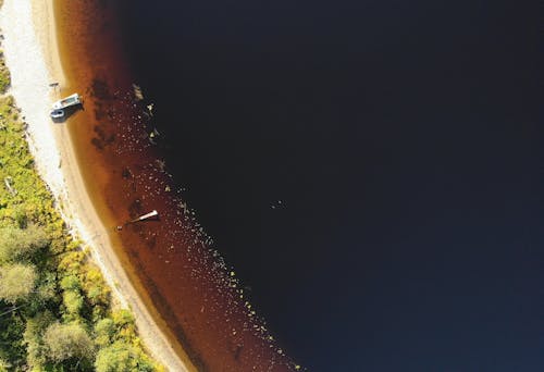 Základová fotografie zdarma na téma člun, krajina, letecký pohled