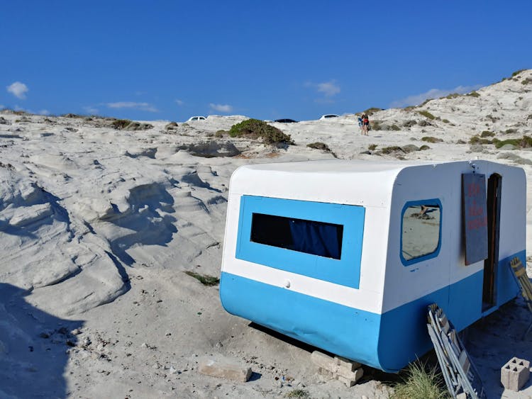 A Trailer On A Beach