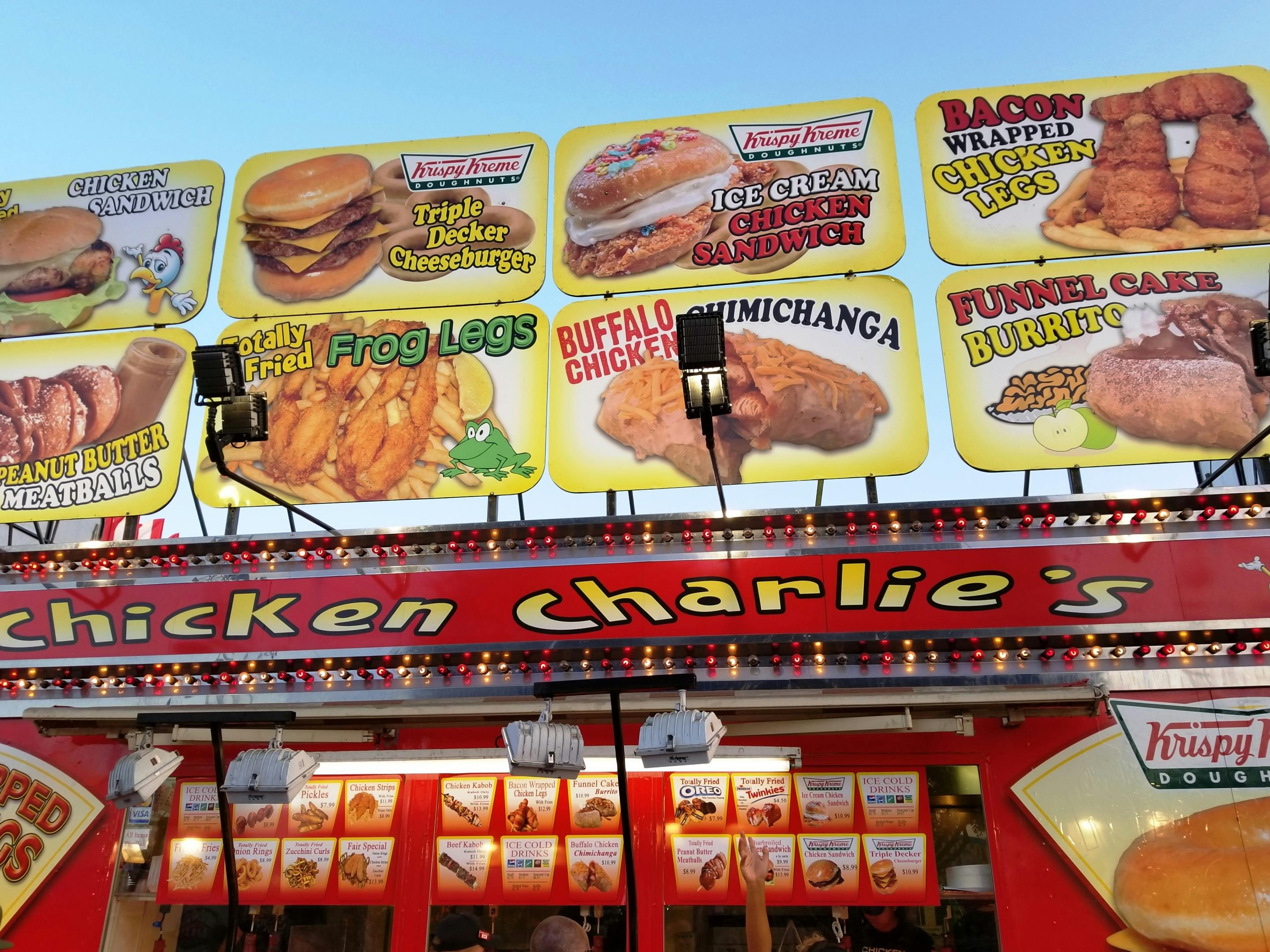 Free stock photo of County Fair Booth, Fried foods