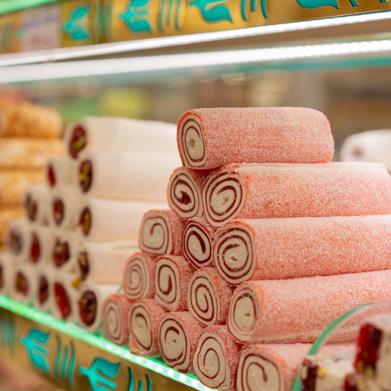 Turkish Pistachio Rolls with Rose Water