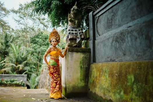 Outdoor Shot of Woman in Traditional Cambodian Clothing