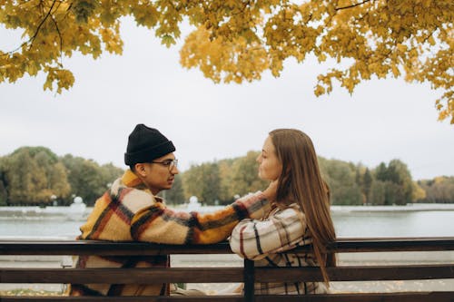 A Couple Sitting on the Bench