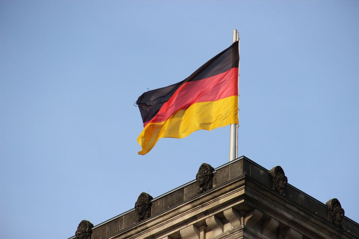 Germany flag pole