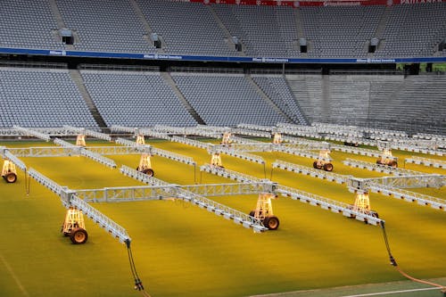 Kostenloses Stock Foto zu beleuchtungsanlage, fußballplatz, künstliches licht