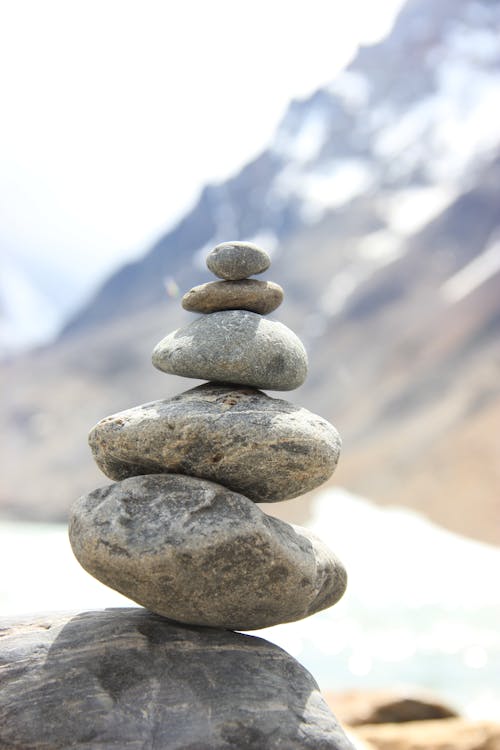 Free Gray and Brown Stone Stack Stock Photo