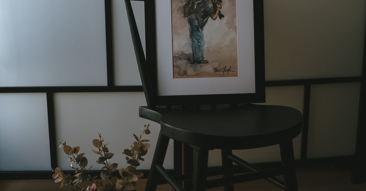 Chair Photo Frame Wooden Picture Frame on the Wooden Chair · Free Stock Photo