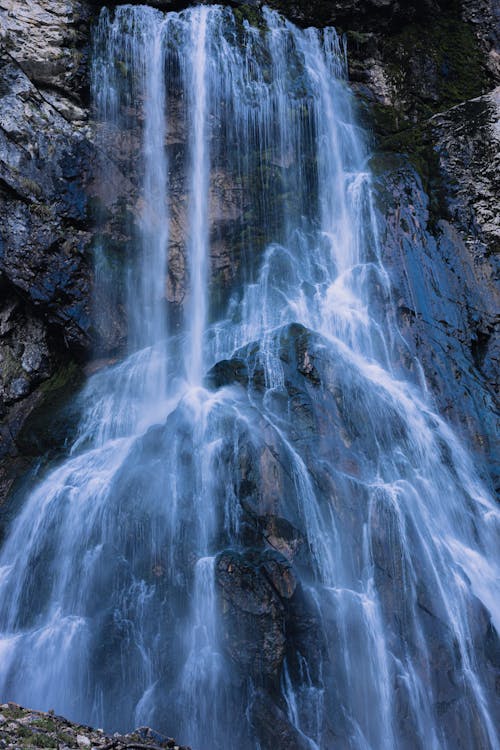 Water Falls on Rocky Mountain