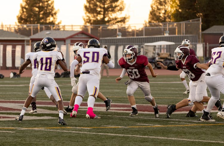 Men Playing American Football